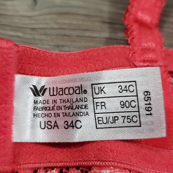 Wacoal Embrace Lace Sheer Bra 34c pink - Picture 6 of 6